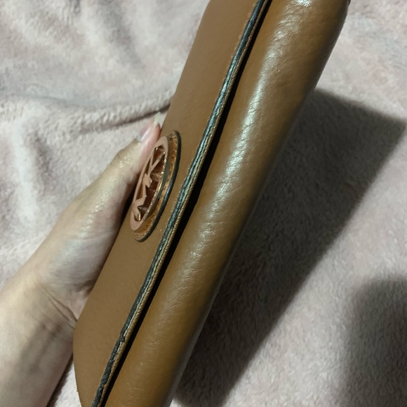 Michael kors leather wallet in brown - Picture 3 of 8
